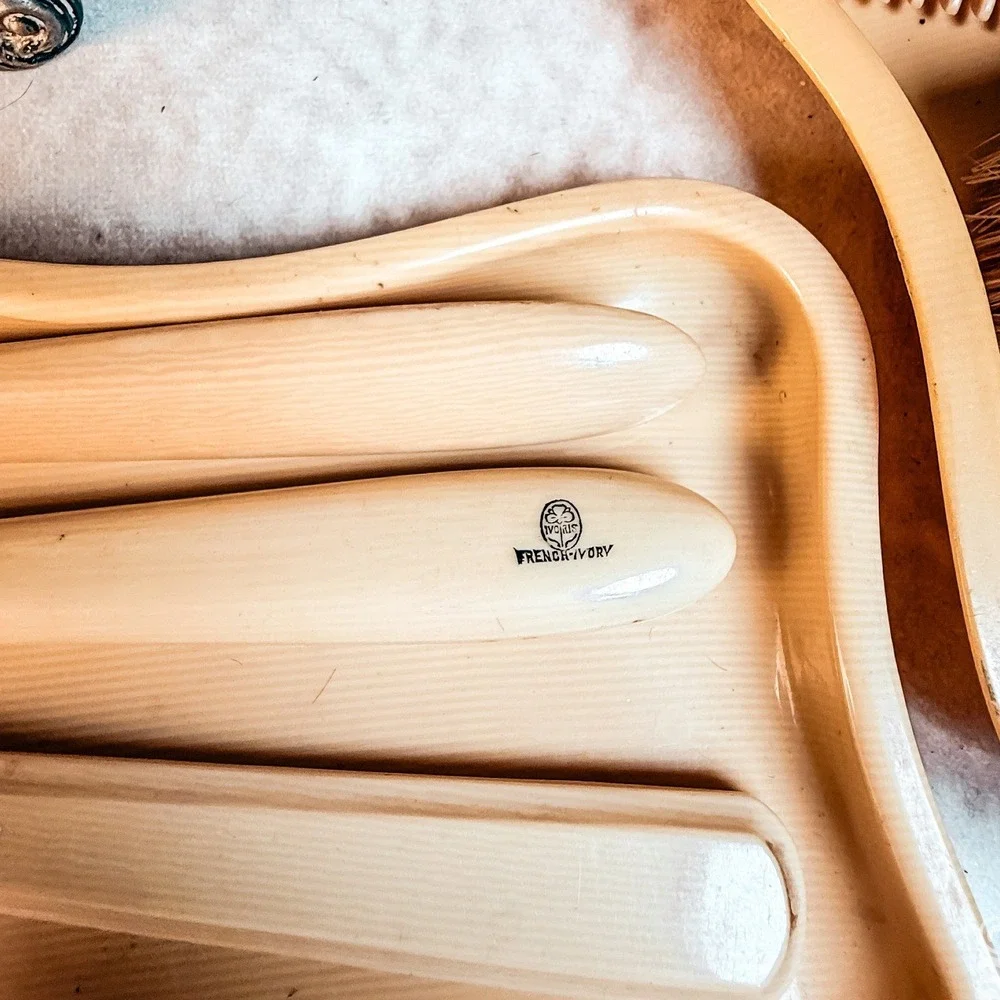 French Ivory Vintage Vanity Set